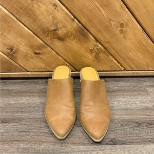 Madden Girl Tan Mule Sleek Design